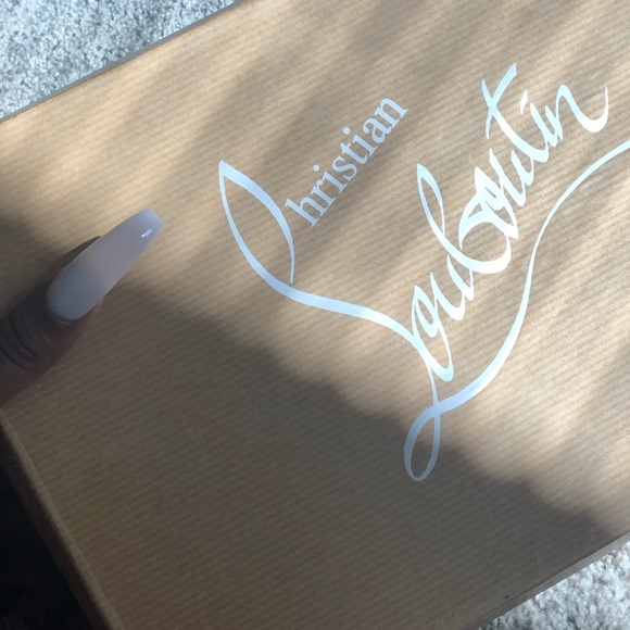 Christian Louboutin Blue Python Peep Toe Pumps - Picture 4 of 4